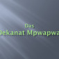 Beschreibung des Dekanates Mpwapwa.