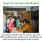 Segen für unsere Schulkinder